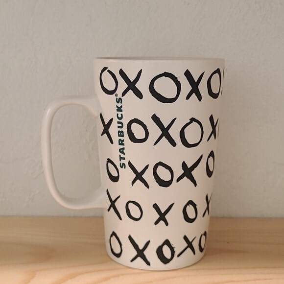 STARBUCKS 2015 XO TALL GEEEN DOT COFFEE MUG 16 FL OZ - Picture 1 of 6